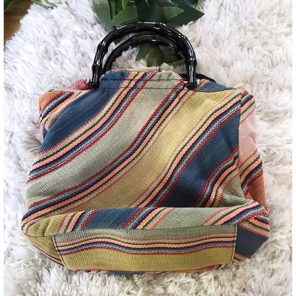 EUC Forever by Fossil Colors Striped Fabric Purse​​​​​​ - Picture 5 of 6